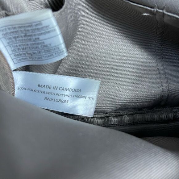 Tutilo New York gray and black Nylon crossbody bag adjustable strap - Picture 5 of 13